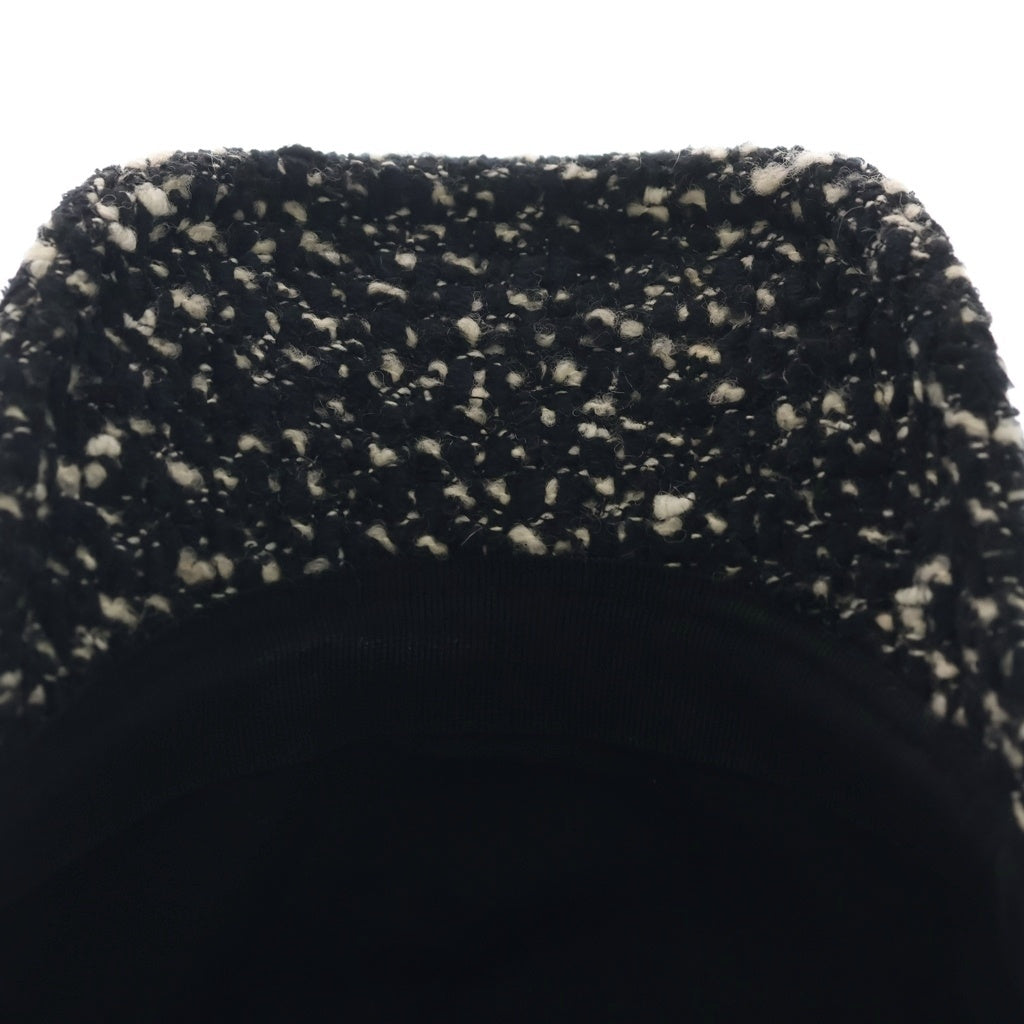 MONCLER(モンクレール) ツイードベースボールキャップ ブラック/ホワイト UNI H20933B00010
