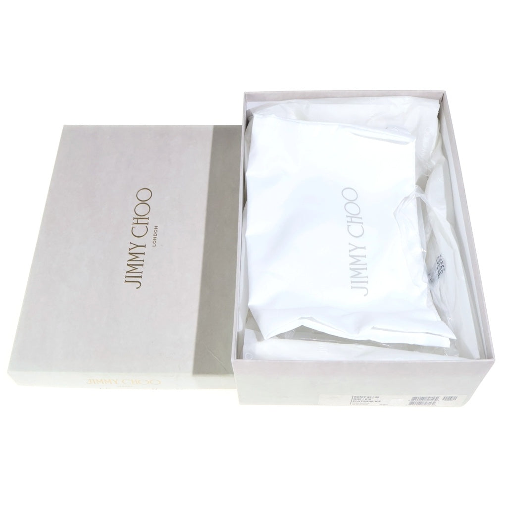 JIMMY CHOO(ジミーチュウ) グリッター ヒールパンプス シルバー #36 レディース