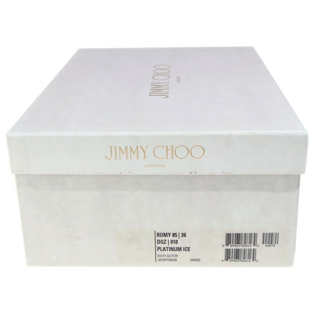 JIMMY CHOO(ジミーチュウ) グリッター ヒールパンプス シルバー #36 レディース