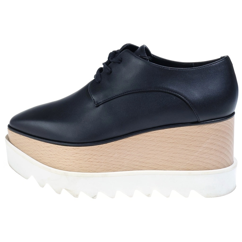 STELLA McCARTNEY(ステラマッカートニー) エリスプラットフォームシューズ 厚底シューズ ブラック×ベージュ #36 1/2 レディース
