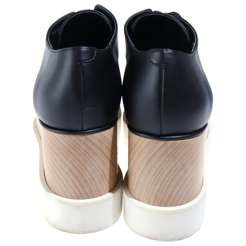 STELLA McCARTNEY(ステラマッカートニー) エリスプラットフォームシューズ 厚底シューズ ブラック×ベージュ #36 1/2 レディース