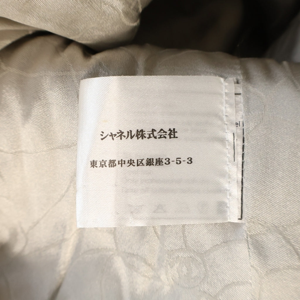 CHANEL(シャネル) 05A ココマーク パールボタン ファンシー ラメ ツイード 7分袖 ステンカラー ジャケット グレー レディース P26859V17036