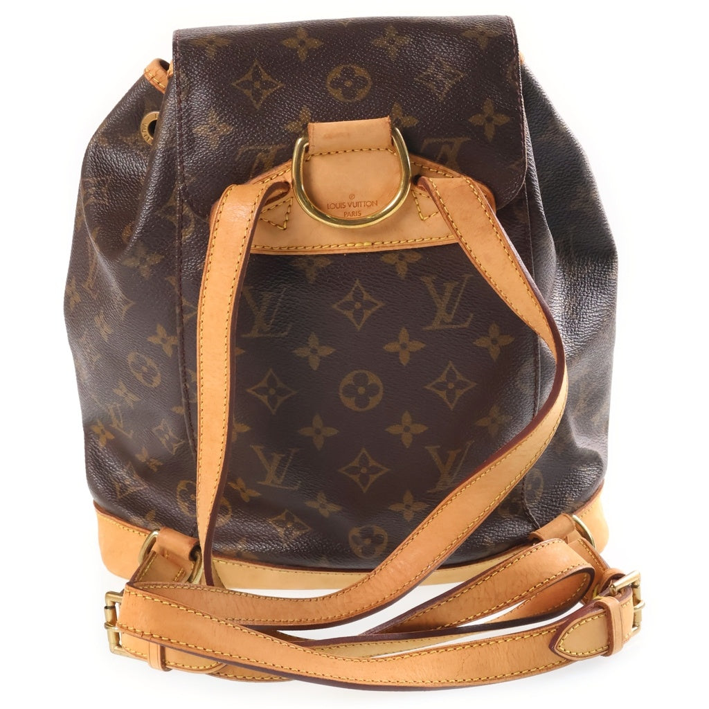 LOUIS VUITTON(ルイヴィトン) モノグラム モンスリMM リュック ブラウン PVC×レザー M51136 レディース