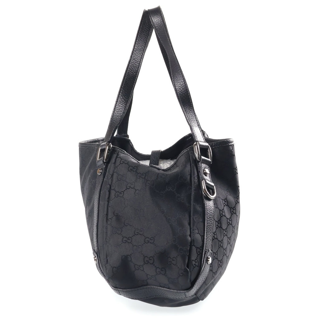 GUCCI(グッチ) GGキャンバス トートバッグ ハンドバッグ ブラック キャンバス×レザー 293578 レディース