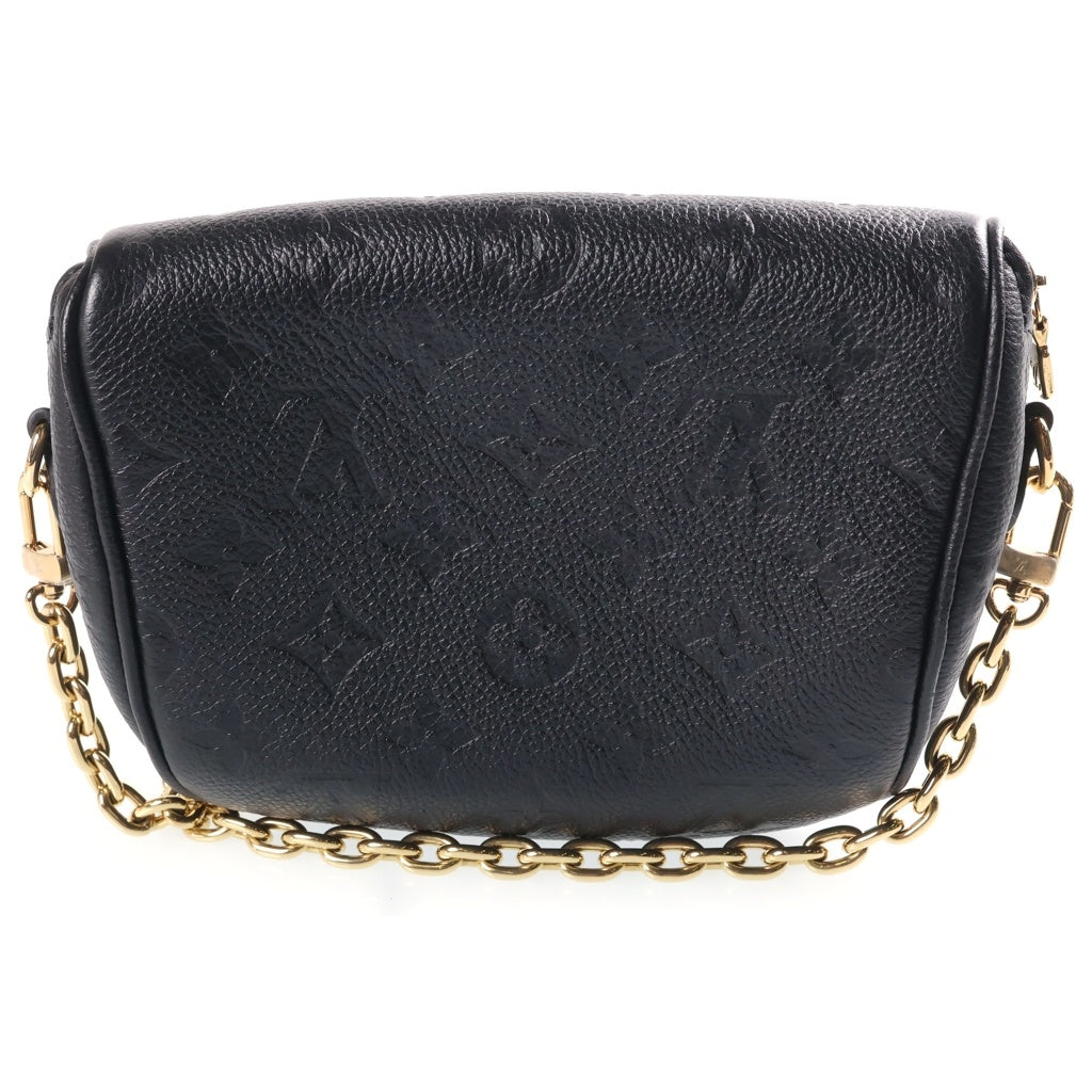 LOUIS VUITTON(ルイヴィトン) モノグラム アンプラント ミニ バムバッグ チェーンショルダーバッグ ノワール ブラック M46917 RFID レディース