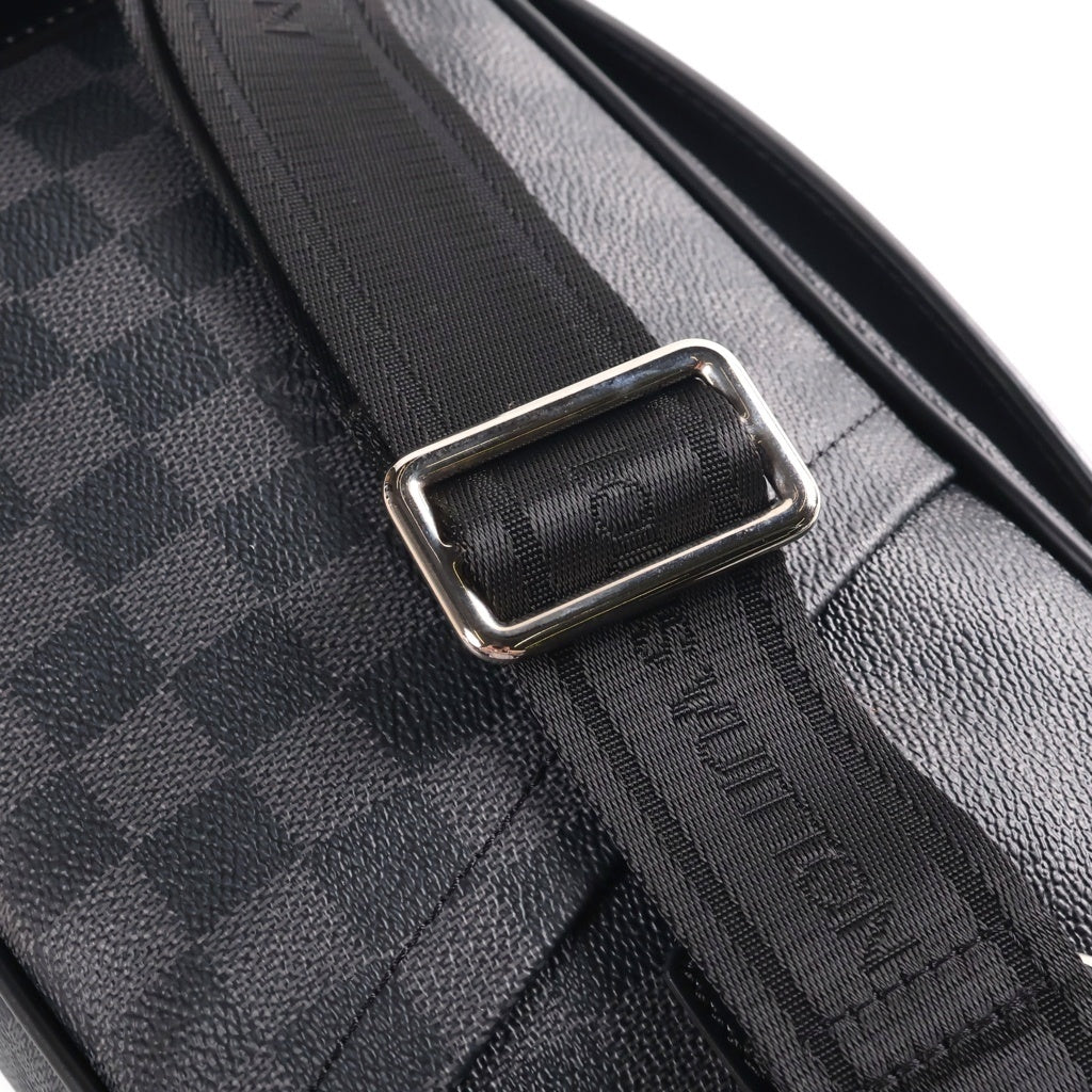 LOUIS VUITTON(ルイヴィトン) ダミエグラフィット アンブレール PVC レザー 2WAY ボディ ショルダーバッグ ブラック シルバー金具 N41289 RFID