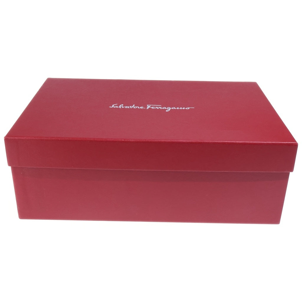 Salvatore Ferragamo(サルヴァトーレ フェラガモ) ガンチーニ ビット スクエアトゥ レザー ローカットシューズ ローファー ブラック レディース