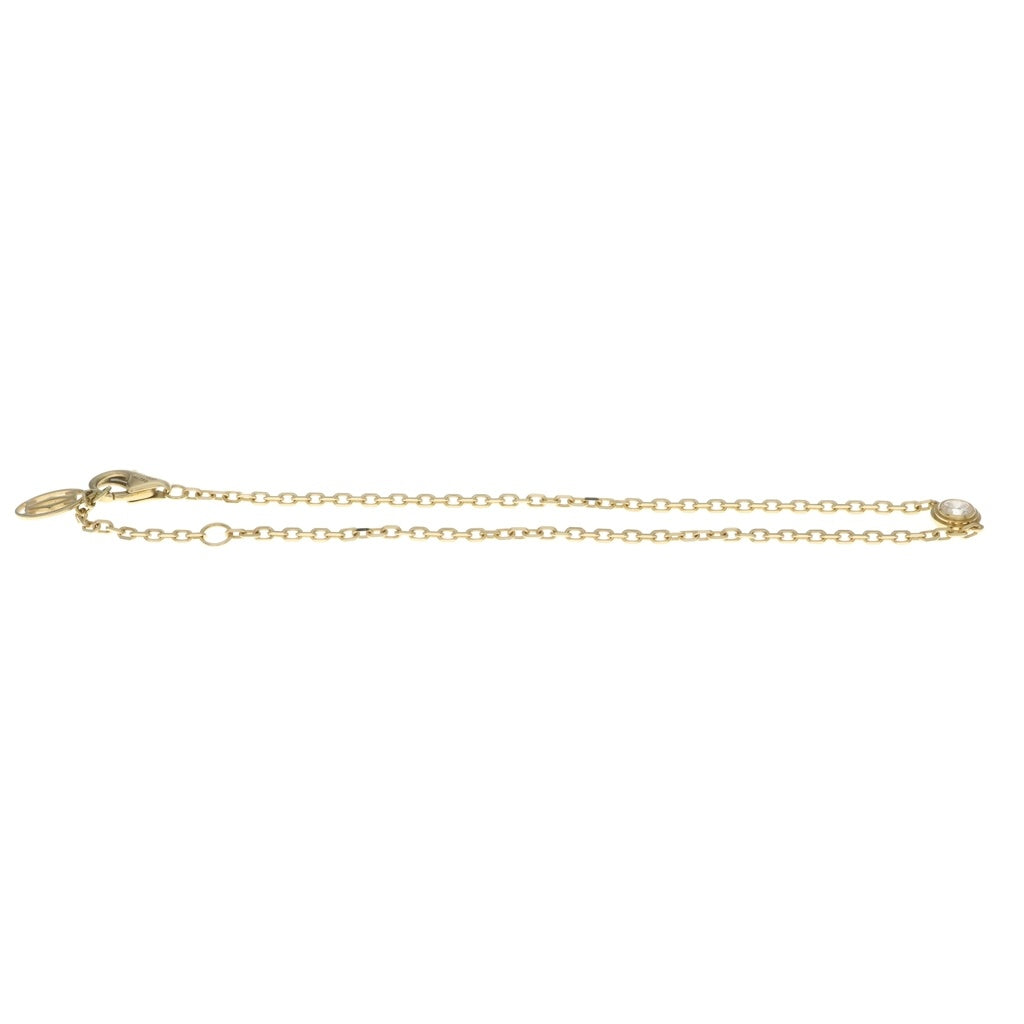 Cartier(カルティエ) ダムール SM 1Pダイヤモンド ブレスレット チェーン K18YG イエローゴールド レディース