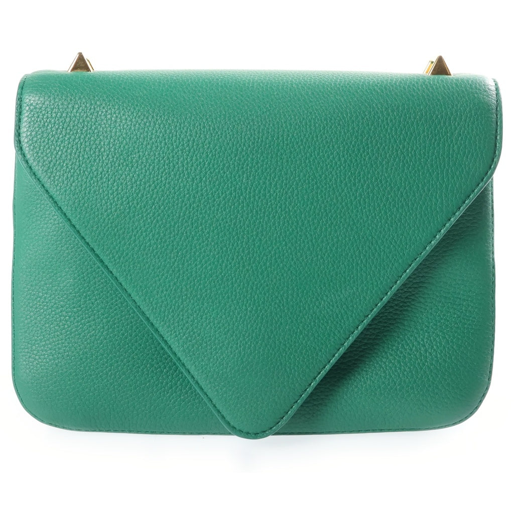 BOTTEGA VENETA(ボッテガヴェネタ) マウント 2WAYショルダーバッグ チェーンハンドバッグ グリーン レザー ゴールド金具 レディース