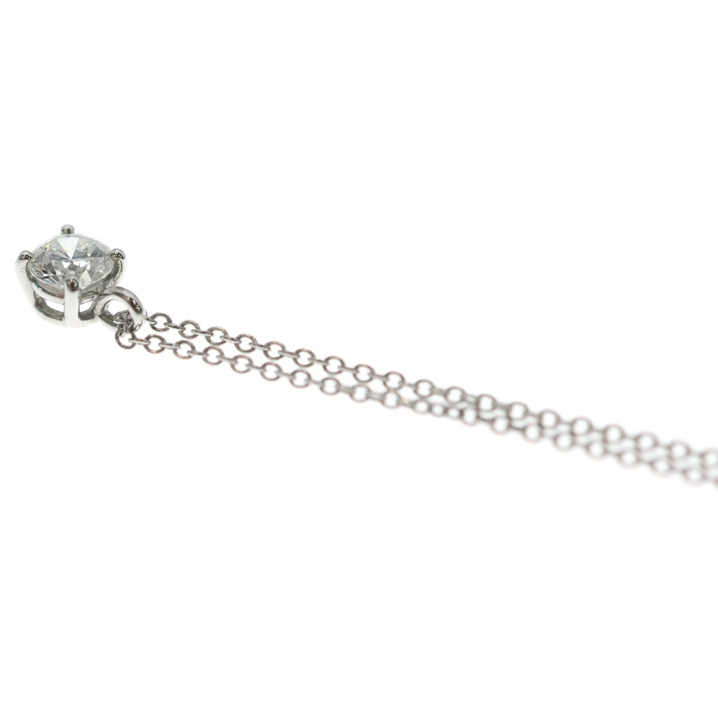 TIFFANY & Co.(ティファニー) ソリティア ダイヤネックレス ペンダント チェーン プラチナ Pt950 0.39ct レディース