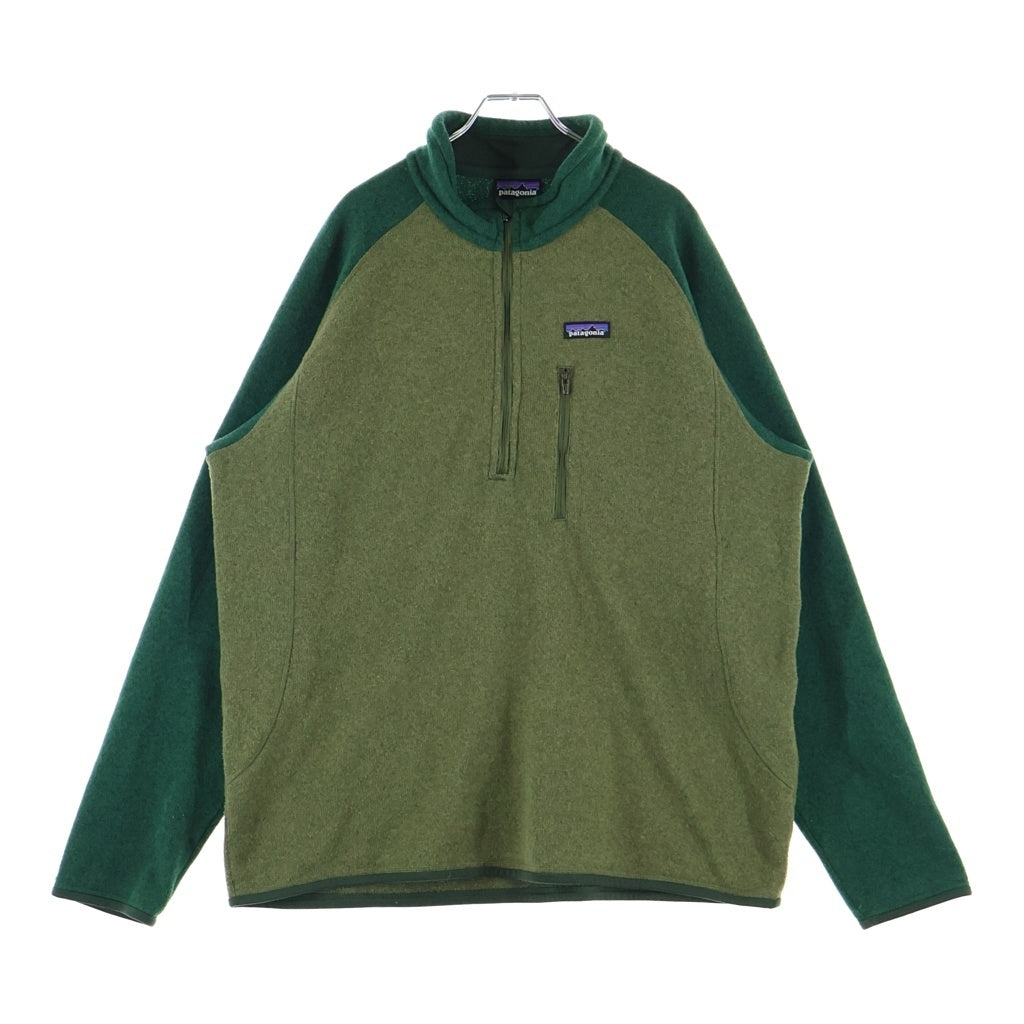PATAGONIA(パタゴニア) 14AW Better Sweater ベターセーター ハーフジップ フリースジャケット 14年製 バイカラー グリーン 25521FA14