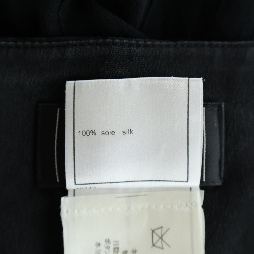 CHANEL(シャネル) 03AW VINTAGE Pleats Flare Skirt プリーツフレアスカート シルク フランス製 ブラック P21673W03166 レディース