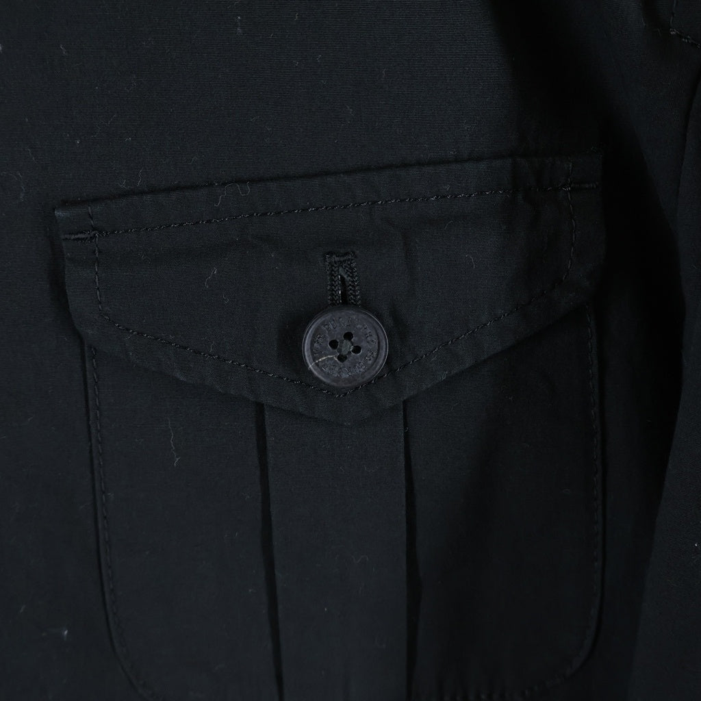 BURBERRY BLACK LABEL(バーバリー ブラックレーベル) サファリジャケット フロントポケット ブラック #L BMP25-219-09
