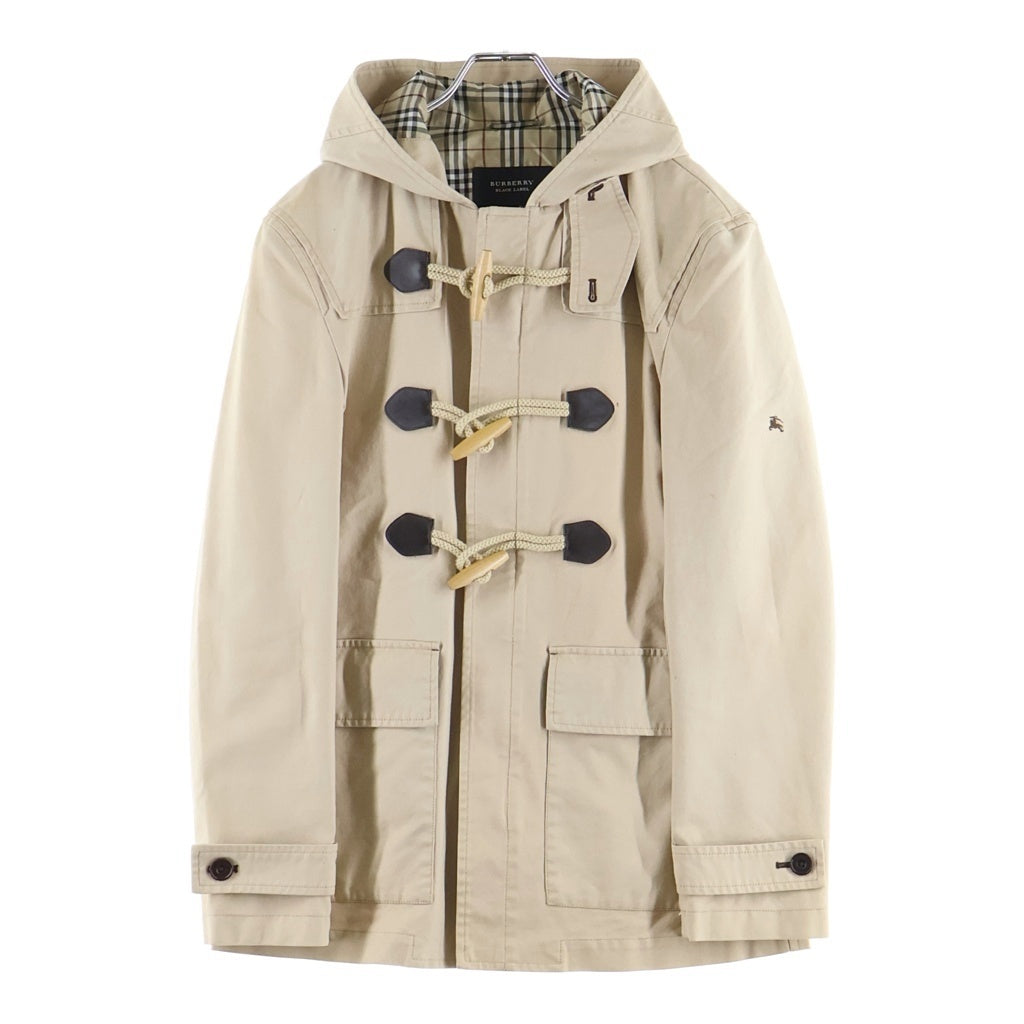 BURBERRY BLACK LABEL(バーバリー ブラックレーベル) ひざ丈ダッフルコート ライトジャケット ベージュ #L BMP36-408-28 レディース