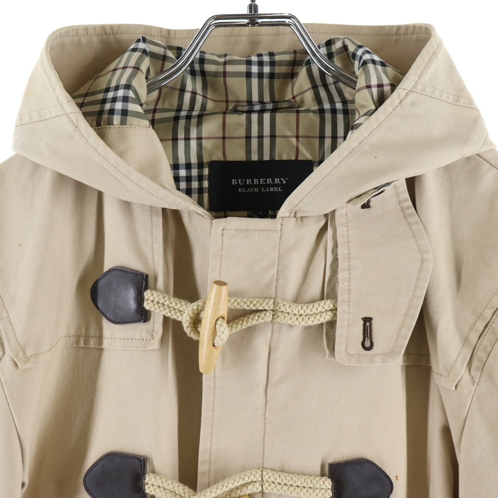 BURBERRY BLACK LABEL(バーバリー ブラックレーベル) ひざ丈ダッフルコート ライトジャケット ベージュ #L BMP36-408-28 レディース