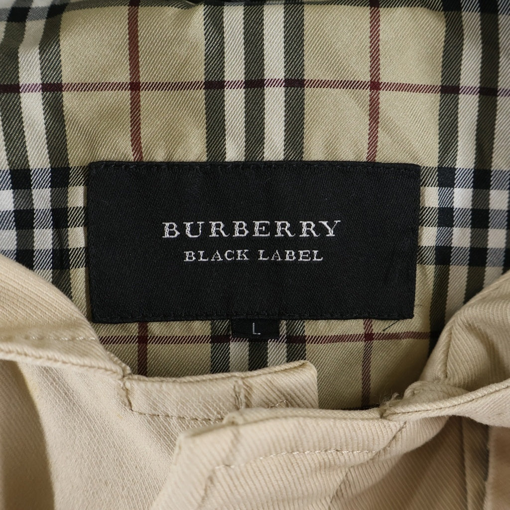 BURBERRY BLACK LABEL(バーバリー ブラックレーベル) ひざ丈ダッフルコート ライトジャケット ベージュ #L BMP36-408-28 レディース