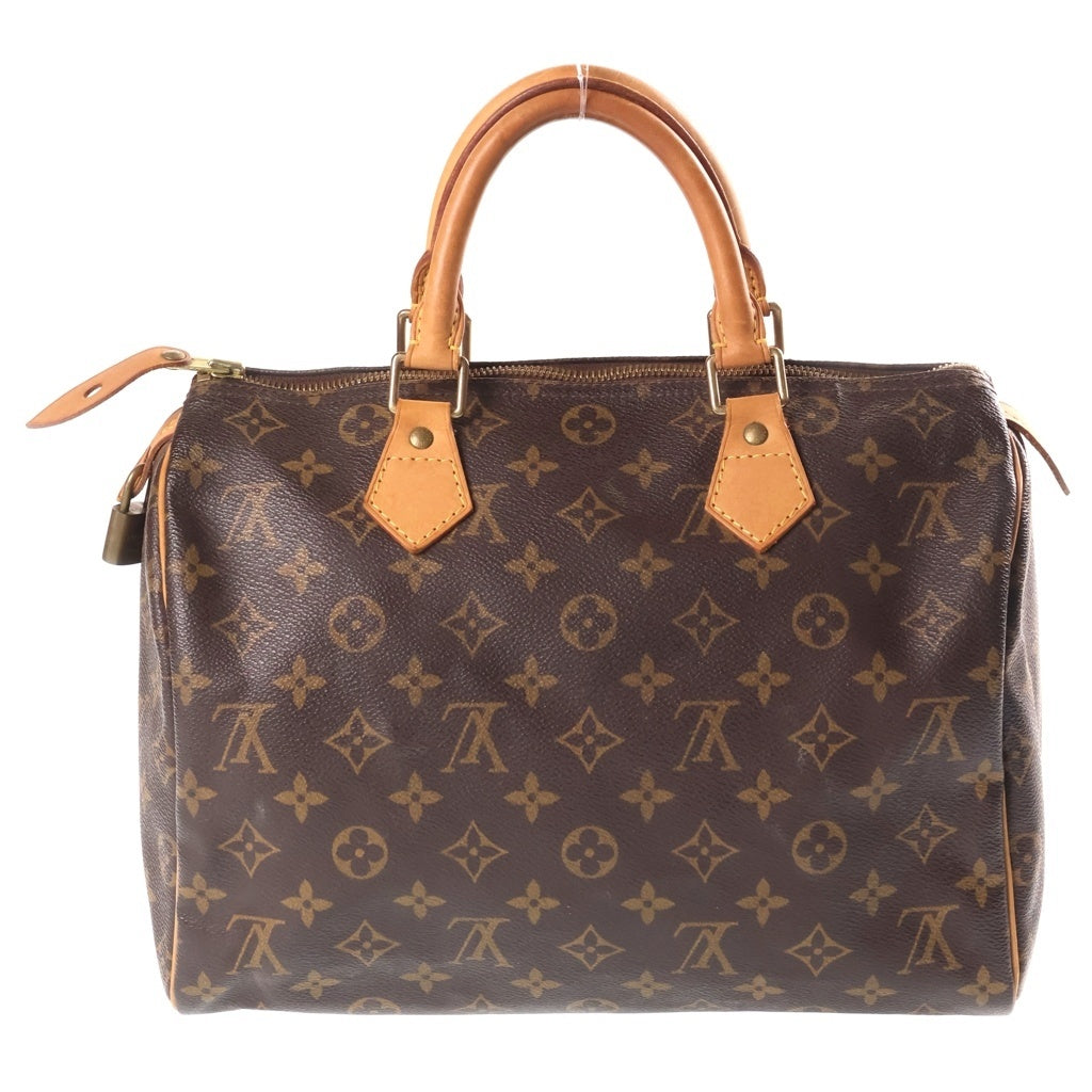 LOUIS VUITTON(ルイヴィトン) モノグラム スピーディ30 PVC レザー ハンドバッグ ブラウン M41526 レディース