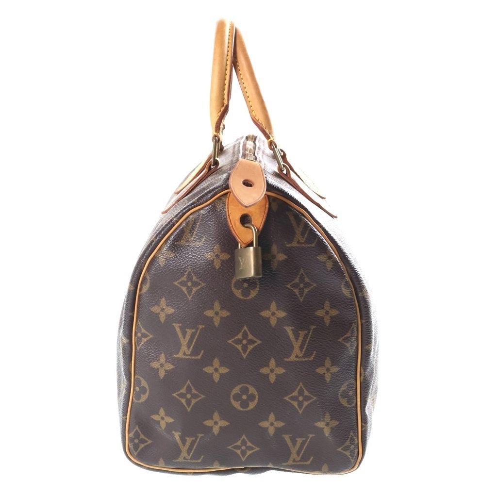 LOUIS VUITTON(ルイヴィトン) モノグラム スピーディ30 PVC レザー ハンドバッグ ブラウン M41526 レディース