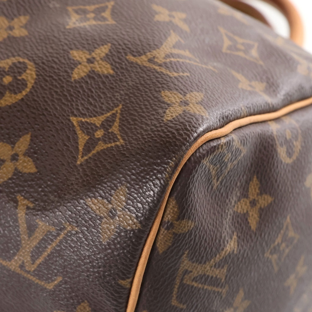 LOUIS VUITTON(ルイヴィトン) モノグラム スピーディ30 PVC レザー ハンドバッグ ブラウン M41526 レディース