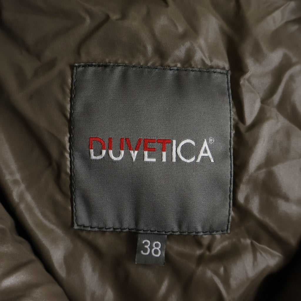 DUVETICA(デュベティカ) ファーフードダウンコート アウタージャケット ブラック #38 レディース
