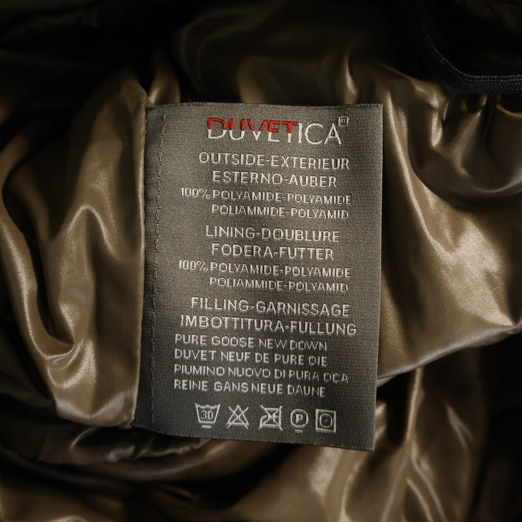 DUVETICA(デュベティカ) ファーフードダウンコート アウタージャケット ブラック #38 レディース
