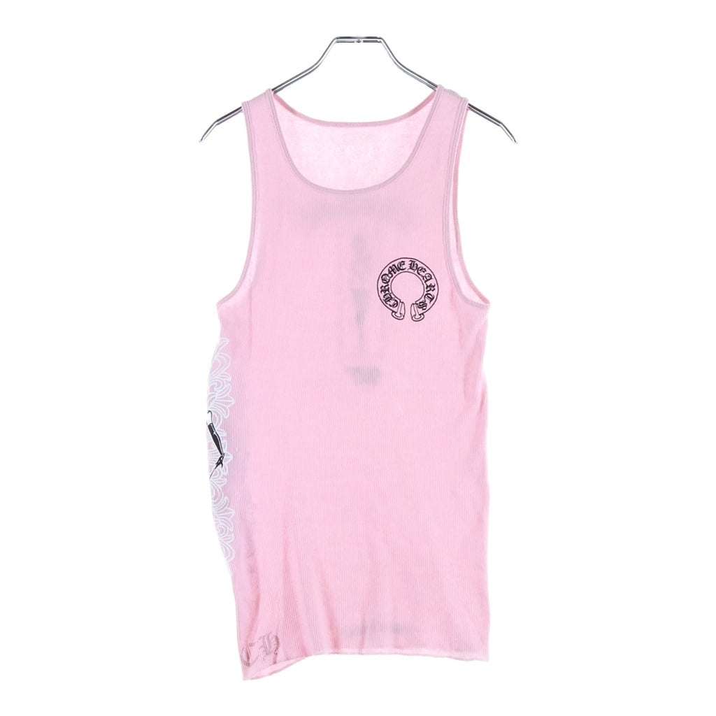 CHROME HEARTS(クロムハーツ) ×Deadly Doll リブ タンクトップ ピンク #M レディース