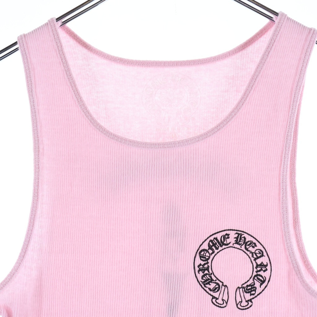 CHROME HEARTS(クロムハーツ) ×Deadly Doll リブ タンクトップ ピンク #M レディース
