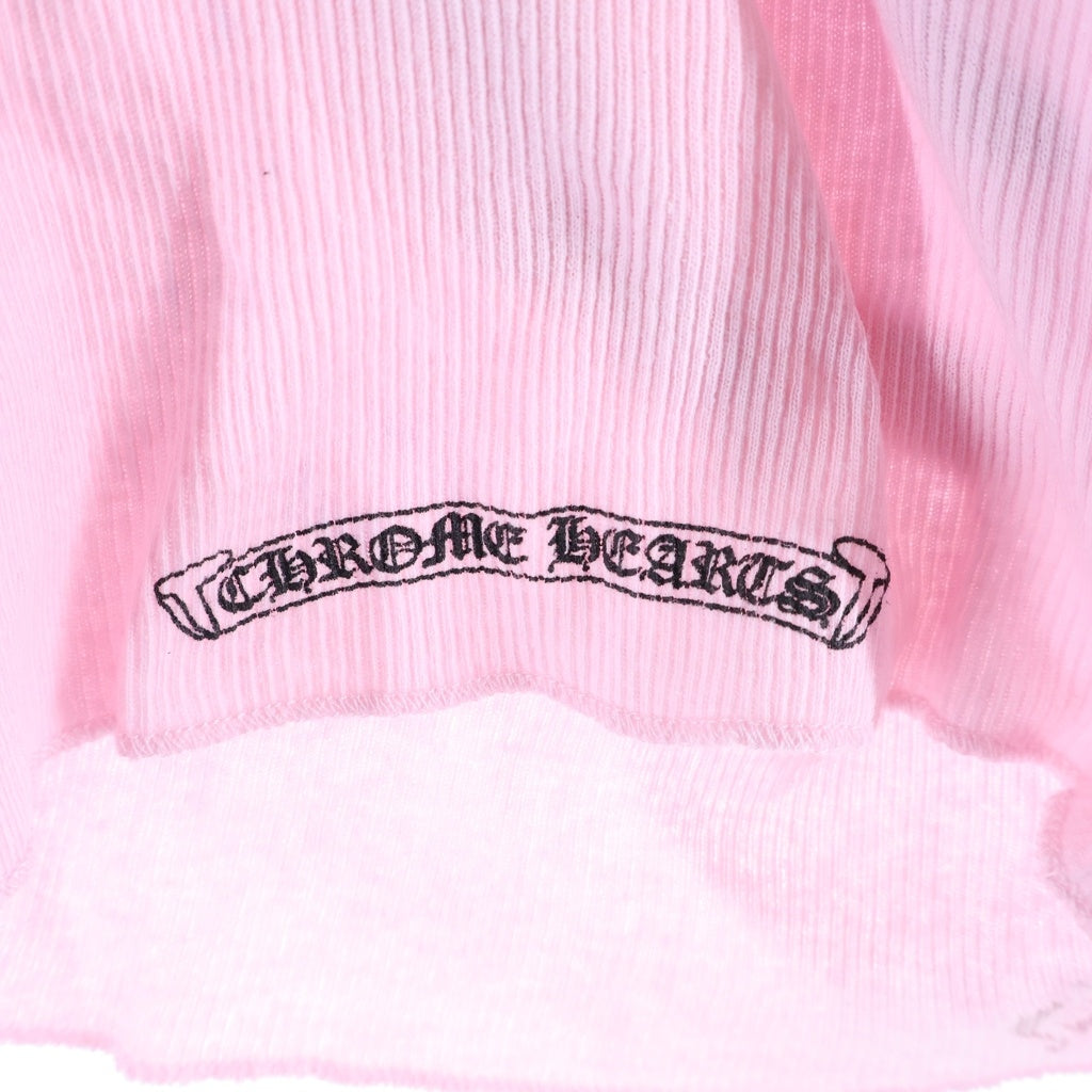 CHROME HEARTS(クロムハーツ) ×Deadly Doll リブ タンクトップ ピンク #M レディース