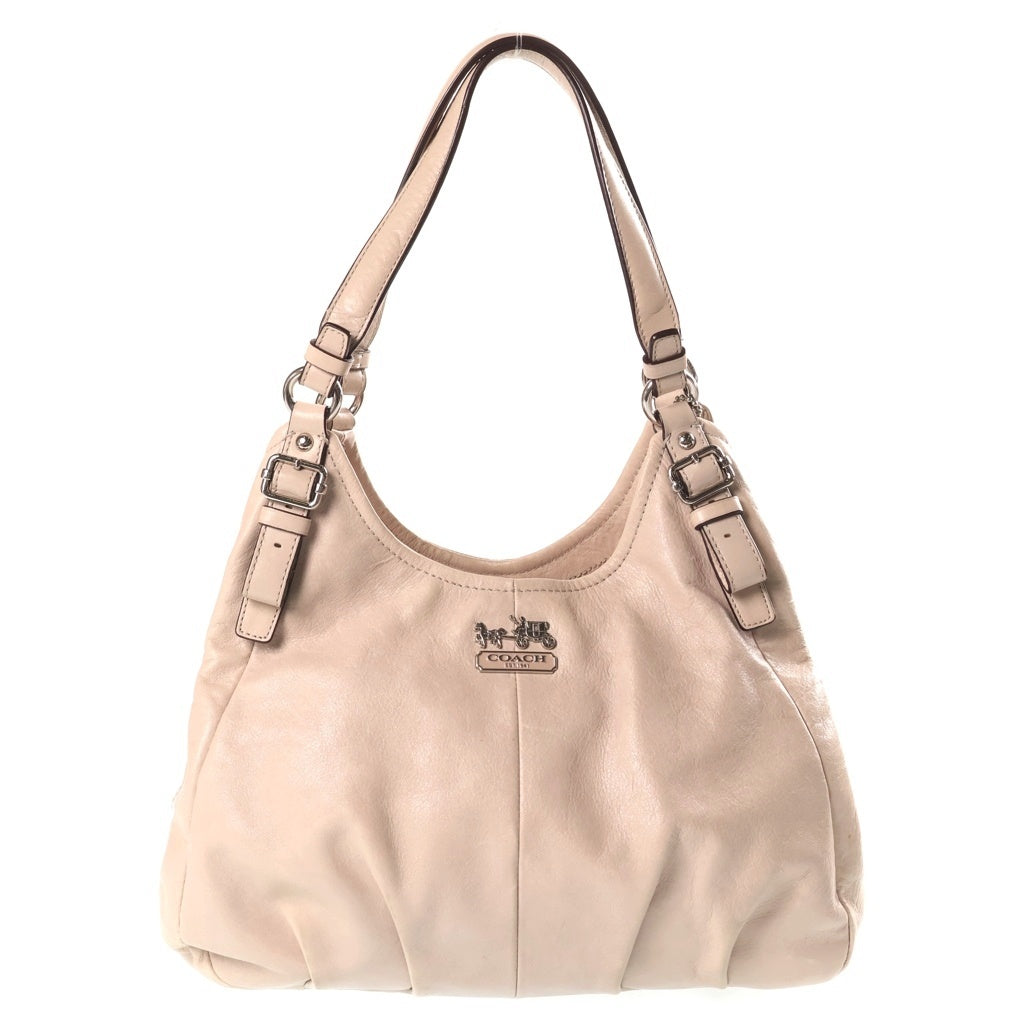 COACH(コーチ) マディソン レザー ショルダーバッグ ベージュ シルバー金具 16503 レディース