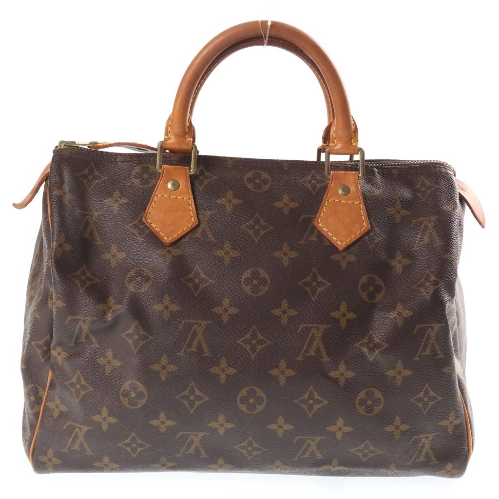 LOUIS VUITTON(ルイヴィトン) モノグラム スピーディ30 PVC レザー ハンドバッグ ブラウン M41526 レディース