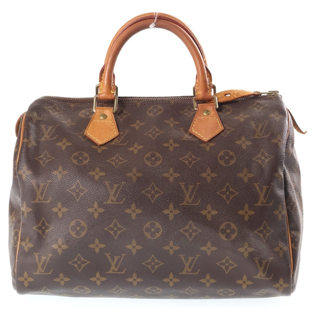 LOUIS VUITTON(ルイヴィトン) モノグラム スピーディ30 PVC レザー ハンドバッグ ブラウン M41526 レディース