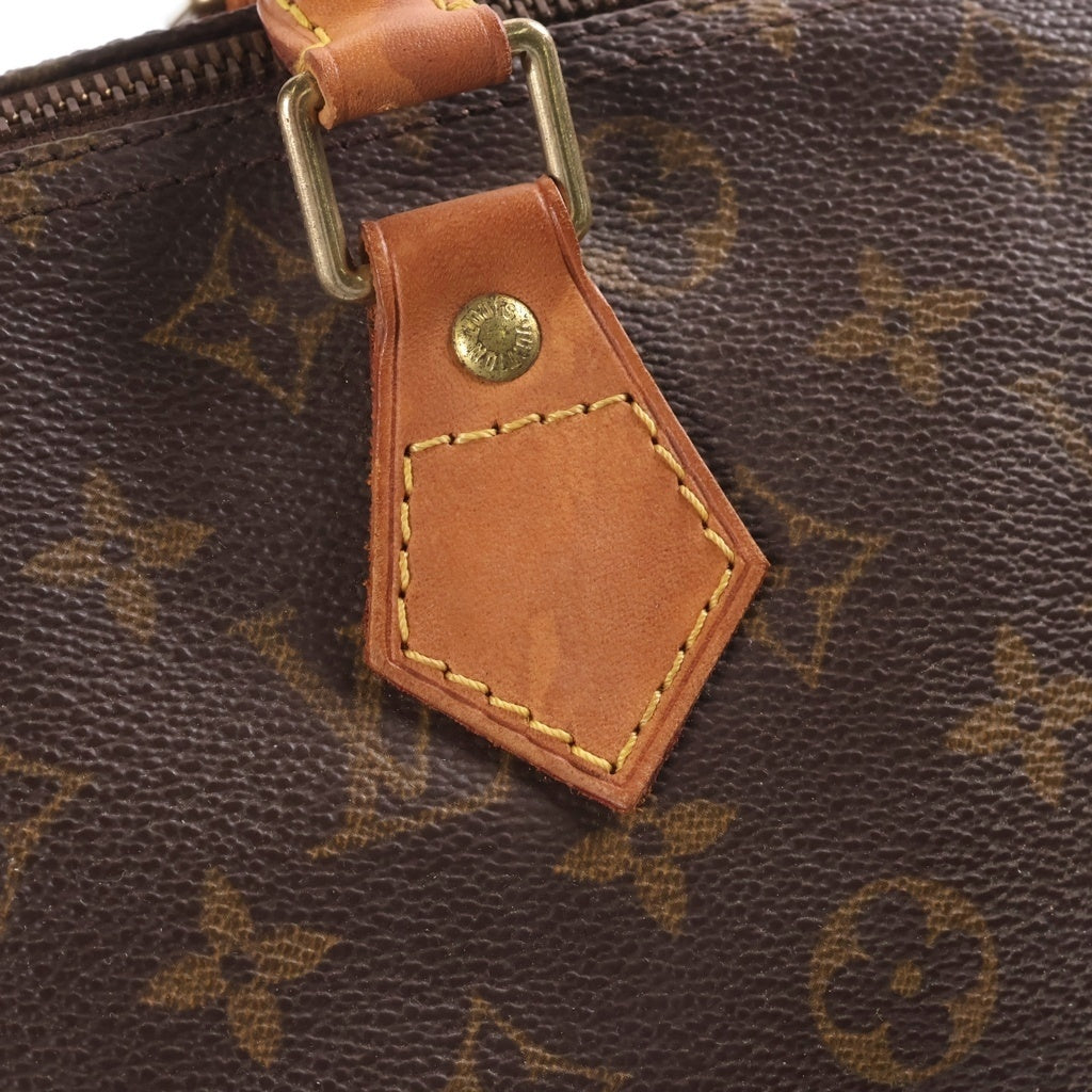 LOUIS VUITTON(ルイヴィトン) モノグラム スピーディ30 PVC レザー ハンドバッグ ブラウン M41526 レディース