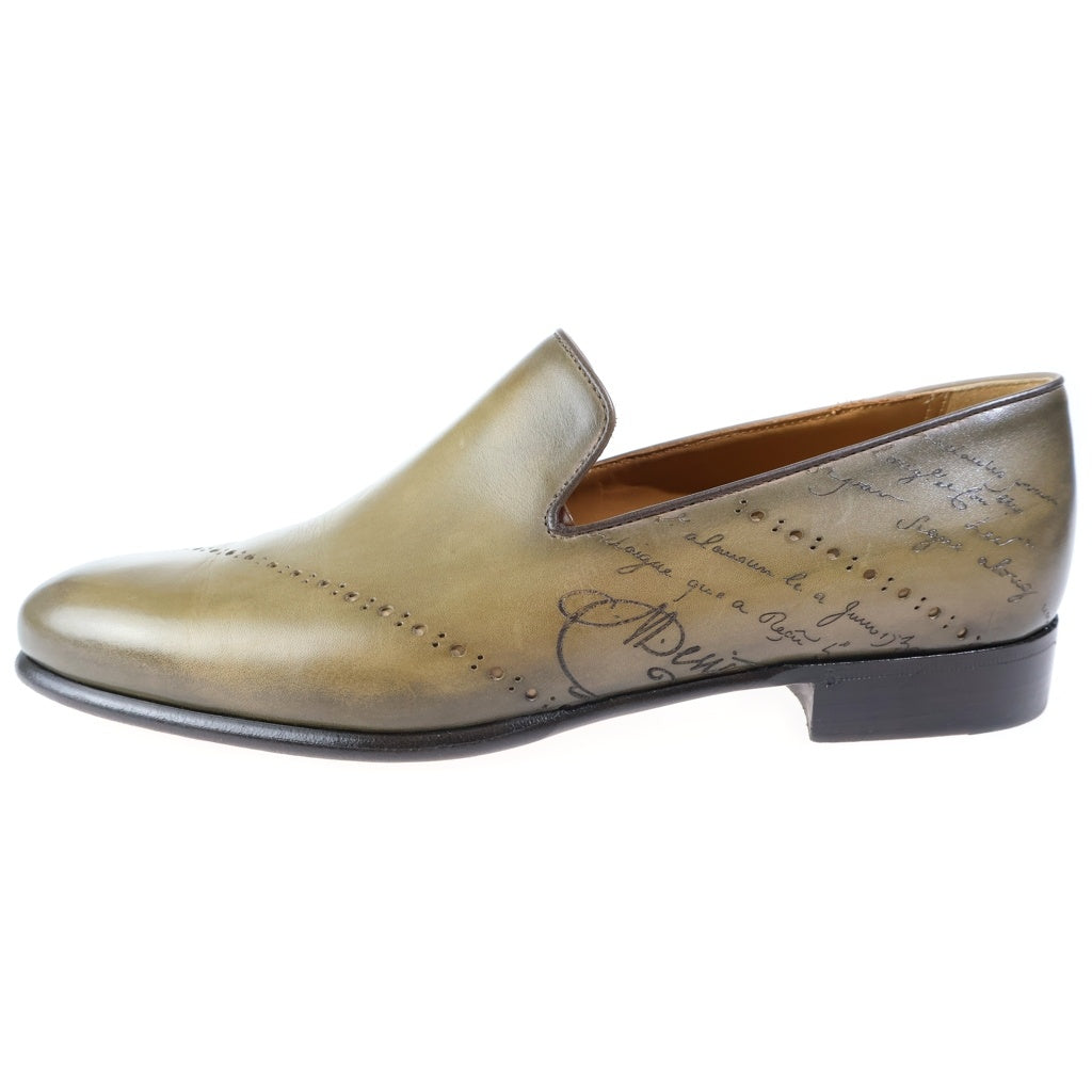 Berluti(ベルルッティ) カーシヴ ガレ スリッパ レザーローファー オリーブ