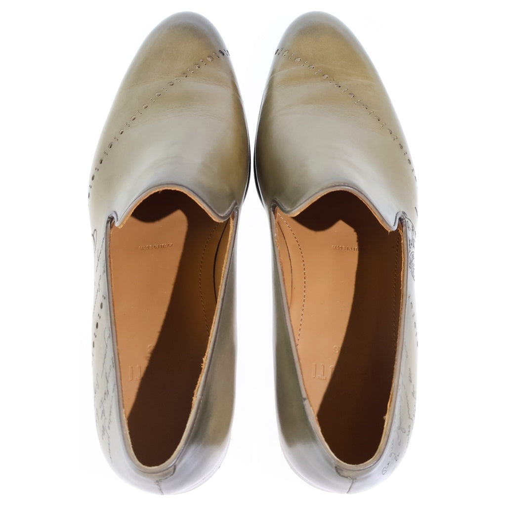 Berluti(ベルルッティ) カーシヴ ガレ スリッパ レザーローファー オリーブ