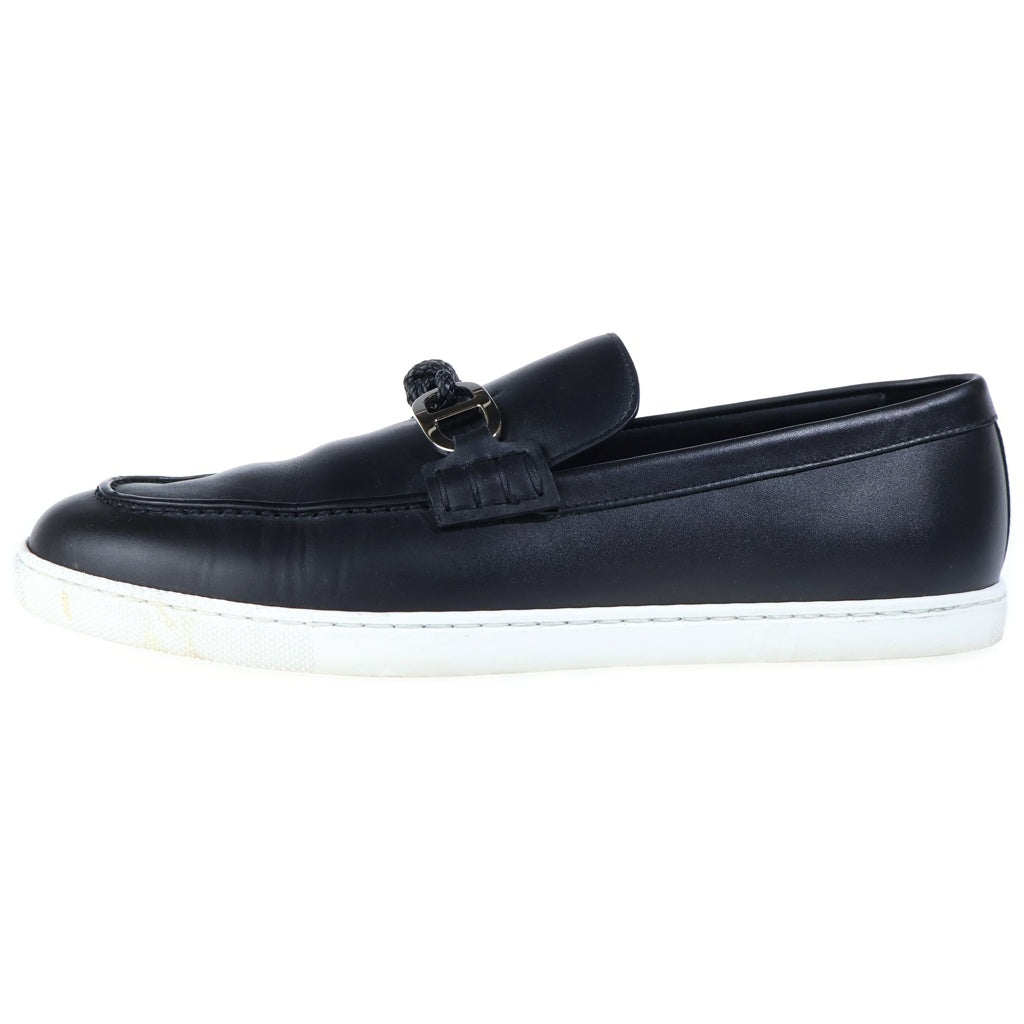 HERMES(エルメス) モカシン イグナシオ レザーデッキシューズ ローカットスニーカー #40.5