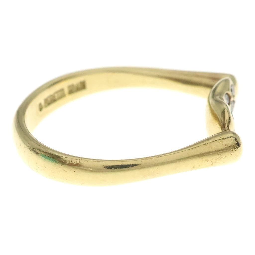 TIFFANY & Co.(ティファニー) エルサペレッティ ビーン ダイヤ リング パヴェ K18イエローゴールド ゴールド レディース