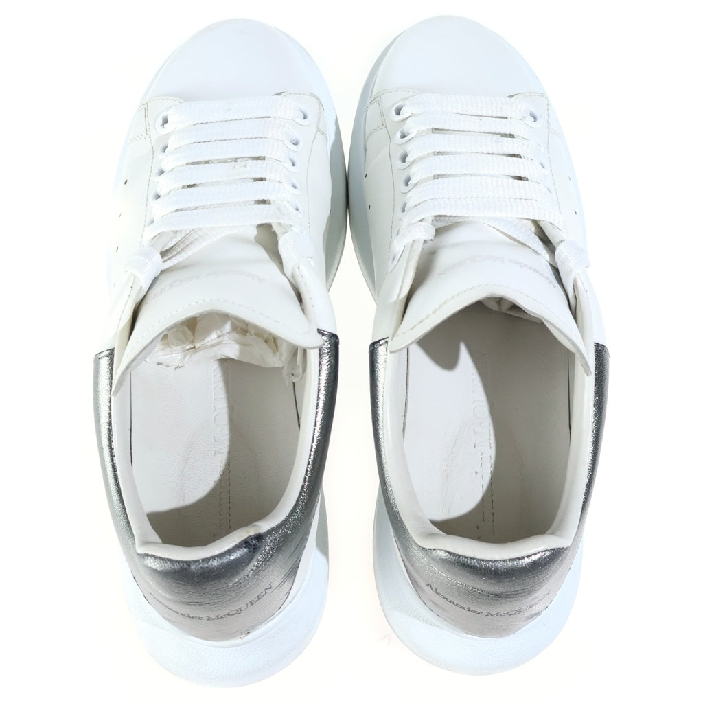 Alexander McQueen(アレキサンダーマックイーン) ロゴ レザーローカットスニーカー ホワイト