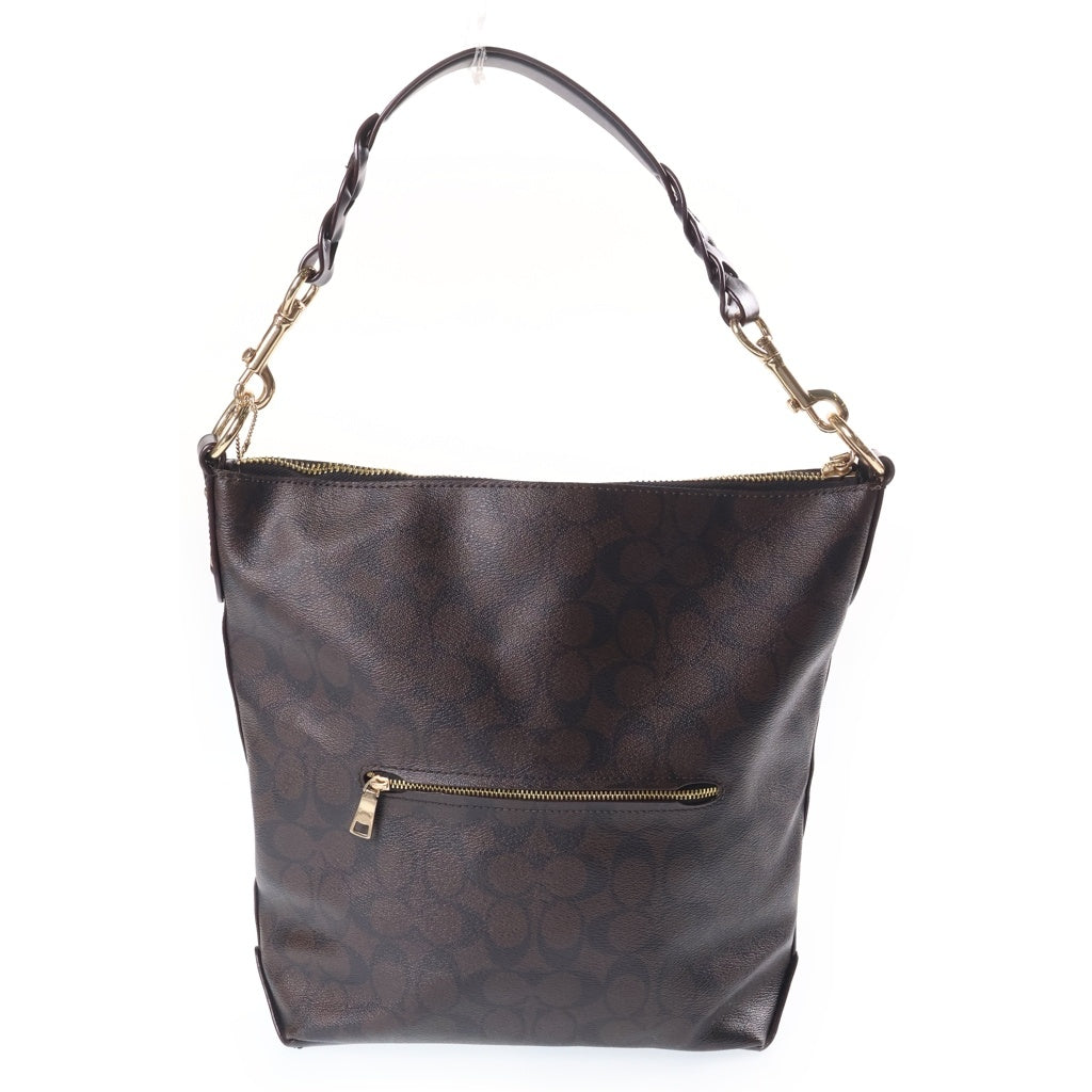 COACH(コーチ) アビー ダッフル ショルダーバック 2wayバック シグネチャー PVCレザー ブラウン F31477 レディース