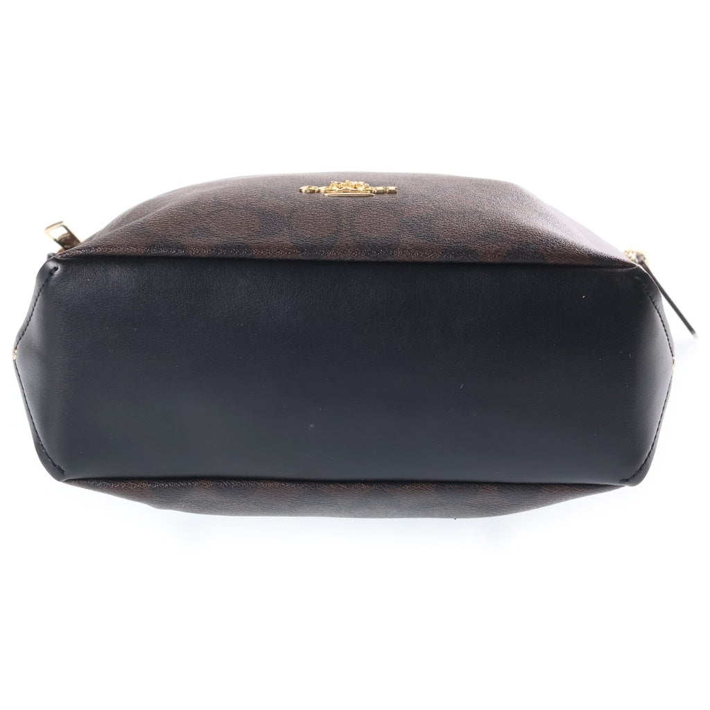 COACH(コーチ) アビー ダッフル ショルダーバック 2wayバック シグネチャー PVCレザー ブラウン F31477 レディース