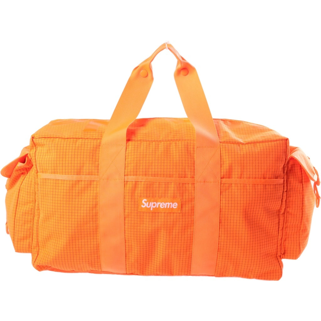 SUPREME(シュプリーム) 24SS Duffle Bag ダッフル ロゴプリント コーデュラ ナイロン バッグ オレンジ
