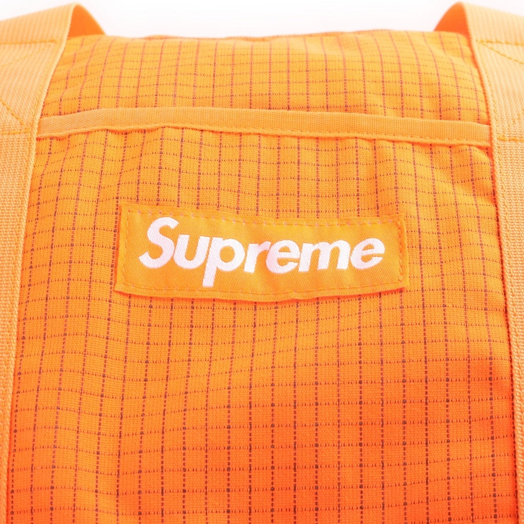 SUPREME(シュプリーム) 24SS Duffle Bag ダッフル ロゴプリント コーデュラ ナイロン バッグ オレンジ