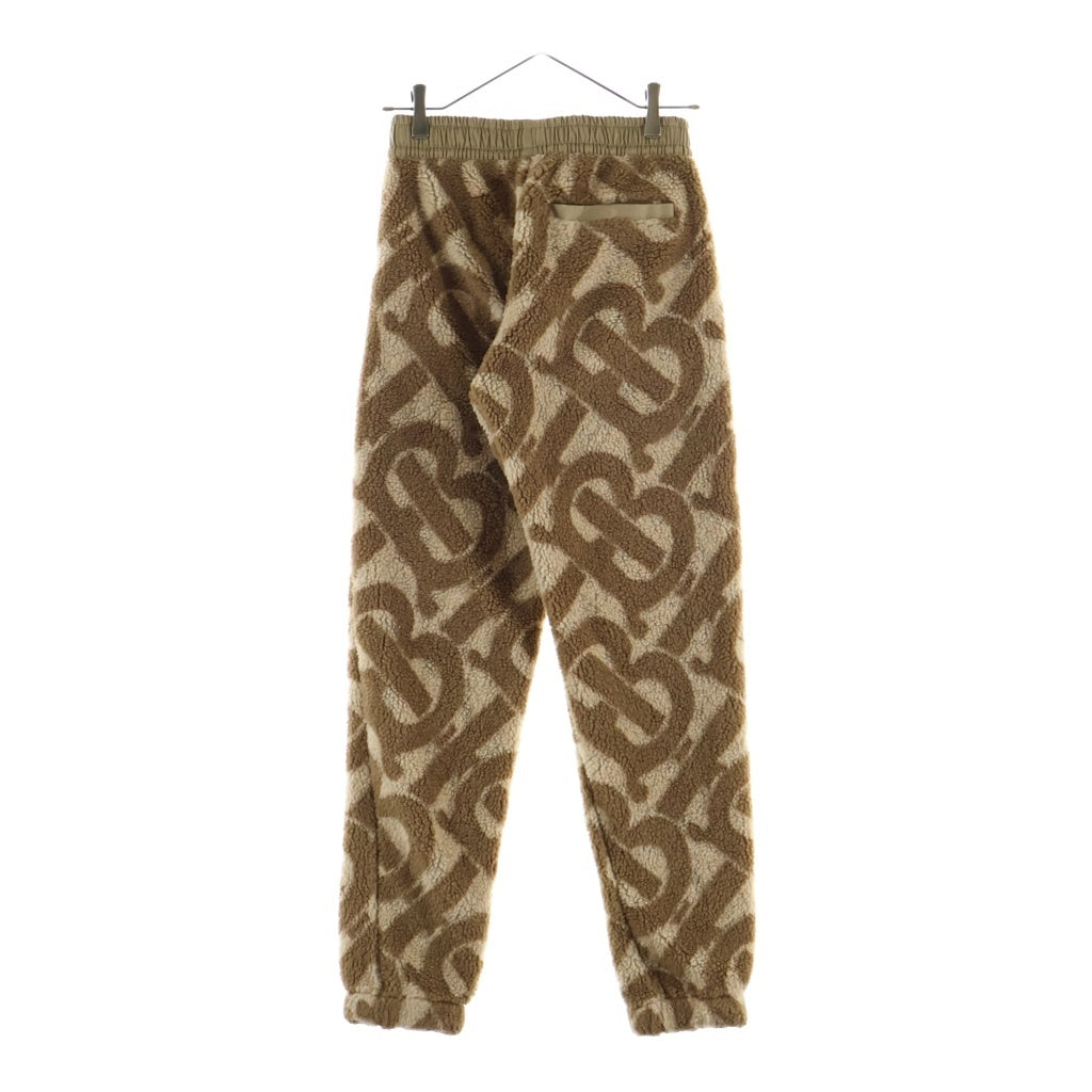 BURBERRY(バーバリー) TB モノグラム ボアフリース ジョガーパンツ ベージュ 8058388
