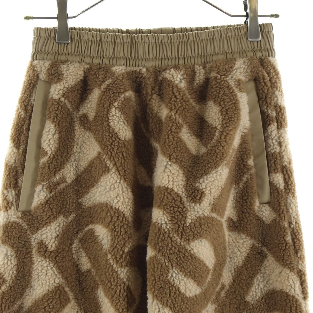BURBERRY(バーバリー) TB モノグラム ボアフリース ジョガーパンツ ベージュ 8058388