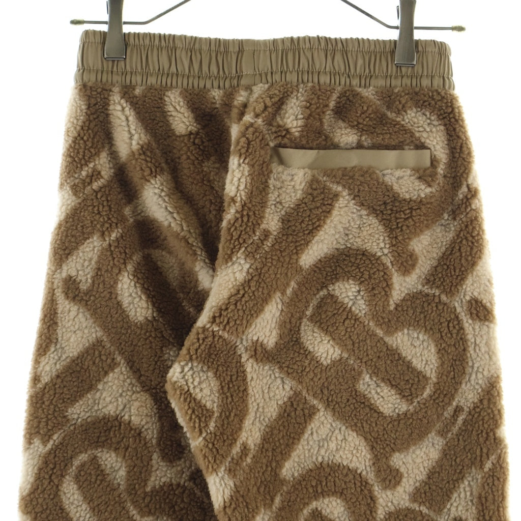 BURBERRY(バーバリー) TB モノグラム ボアフリース ジョガーパンツ ベージュ 8058388