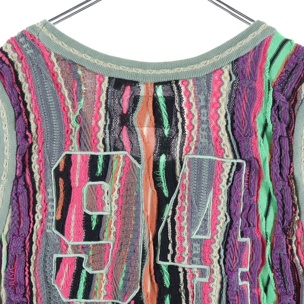 SUPREME(シュプリーム) ×Coogi 23SS Basketball Jersey Multi クージーバスケットボールジャージー ケーブルニットタンクトップ マルチカラー #XL