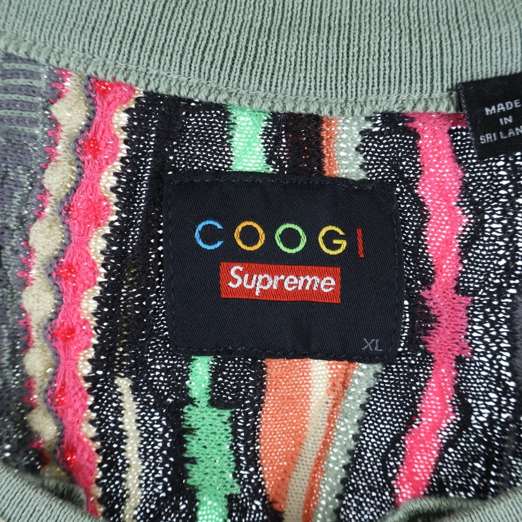 SUPREME(シュプリーム) ×Coogi 23SS Basketball Jersey Multi クージーバスケットボールジャージー ケーブルニットタンクトップ マルチカラー #XL