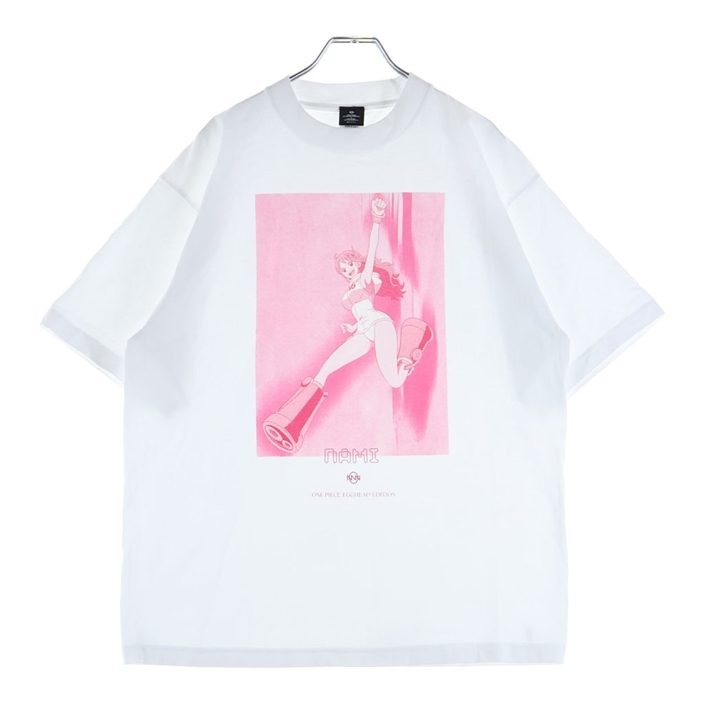 DAIMARU MATSUZAKAYA(ダイマルマツザカヤ) ×ONEPIECE ワンピース ナミ グラフィックプリント 半袖Tシャツ カットソー ホワイト