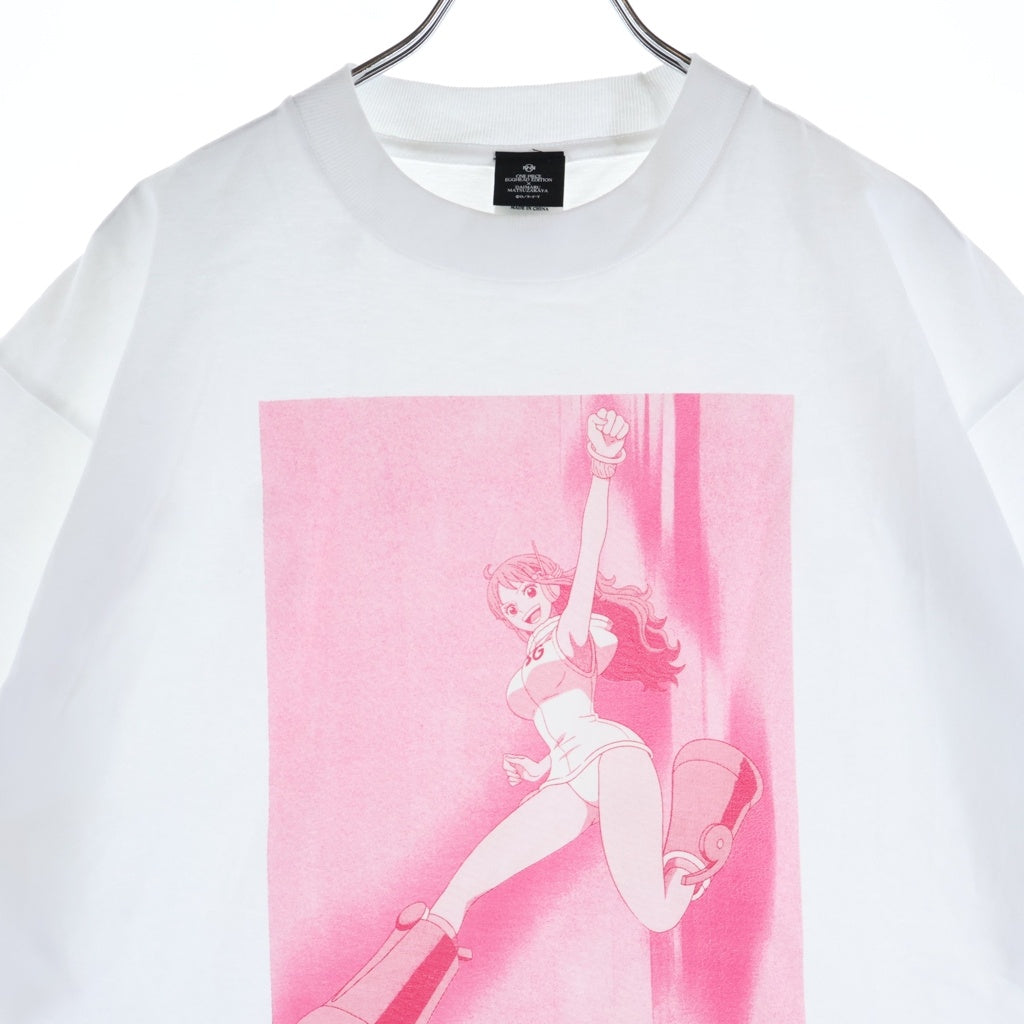 DAIMARU MATSUZAKAYA(ダイマルマツザカヤ) ×ONEPIECE ワンピース ナミ グラフィックプリント 半袖Tシャツ カットソー ホワイト