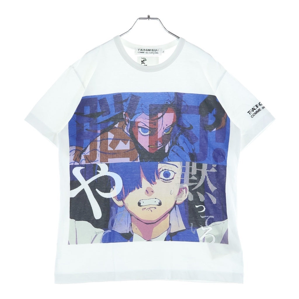 COMME des GARCONS(コムデギャルソン) 24SS ×Ado アド グラフィックプリント 半袖Tシャツ カットソー ホワイト AD2024 LM-T101
