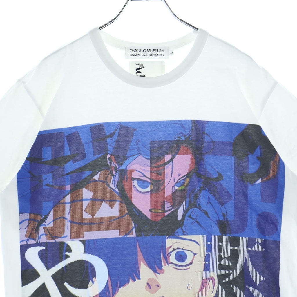 COMME des GARCONS(コムデギャルソン) 24SS ×Ado アド グラフィックプリント 半袖Tシャツ カットソー ホワイト AD2024 LM-T101
